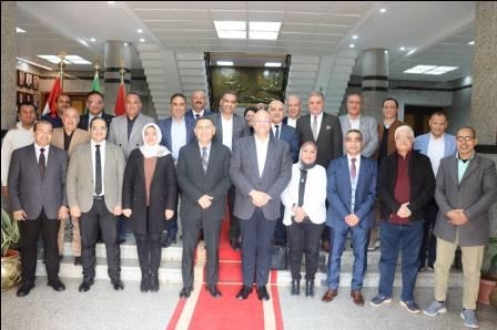محافظ القليوبية يستقبل المهندس أيمن عطية محافظ الإسكندرية الحالي والمحافظ السابق للقليوبية لتكريمه