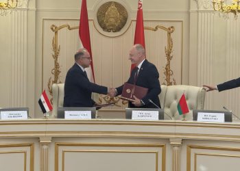خلال زيارته الرسمية إلى العاصمة البيلاروسية لرئاسة أعمال اللجنة المصرية البيلاروسية المشتركة..