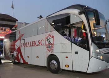 حافلة الزمالك تصل ستاد القاهرة الدولي