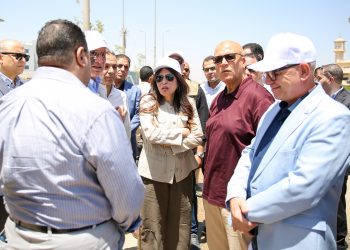 وزيرة الإسكان تتفقد أعمال التطوير والزراعة بمحور التسعين الشمالي ومنطقة البنوك بمدينة القاهرة الجديدة