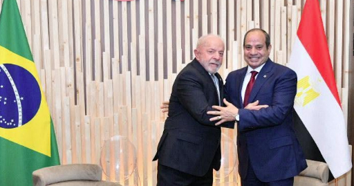 السيسي ولولا دا سيلفا يؤكدان تعزيز الشراكة الاستراتيجية ودفع التعاون التجاري والتنسيق الدولي بين مصر والبرازيل