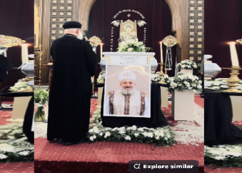 بالصور.. صلوات جناز القس إسحاق نبيه “الكاهن البشوش”