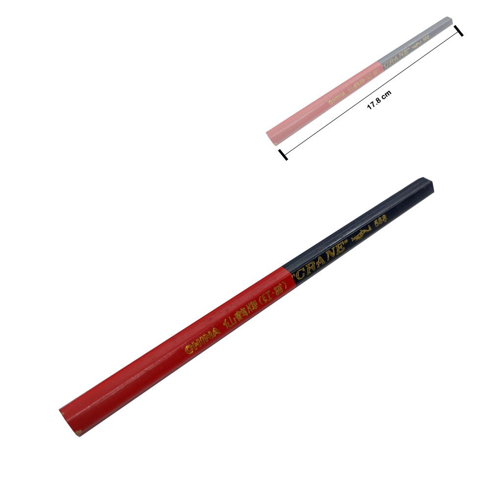 CRAYON DE CARPINTETO ROJO/AZUL HEXAGONAL CRANE – importacionesabu.com.gt