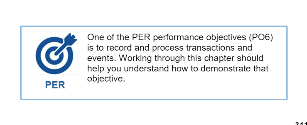PER performance objectives