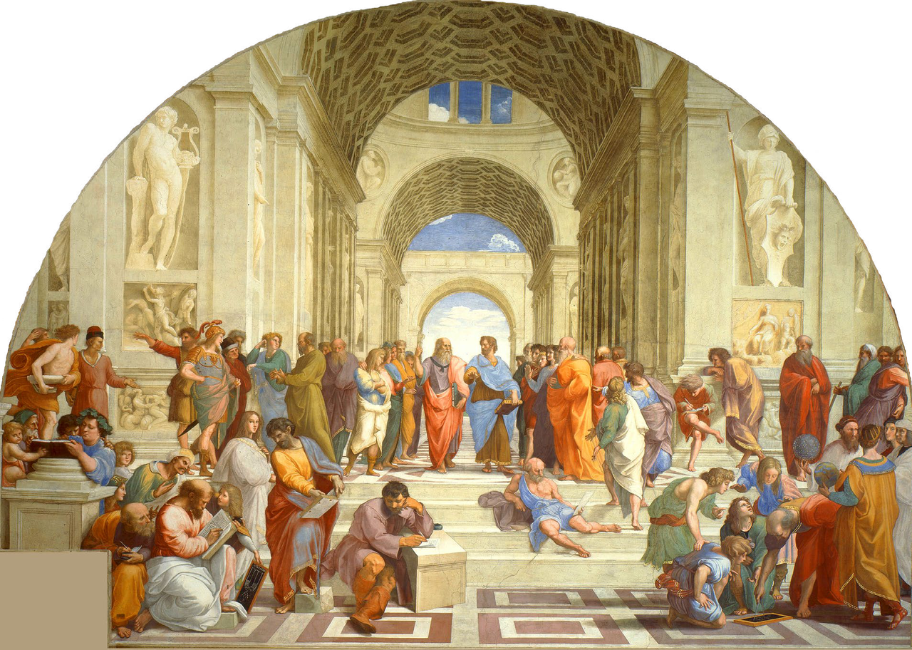 fresco di filosofi