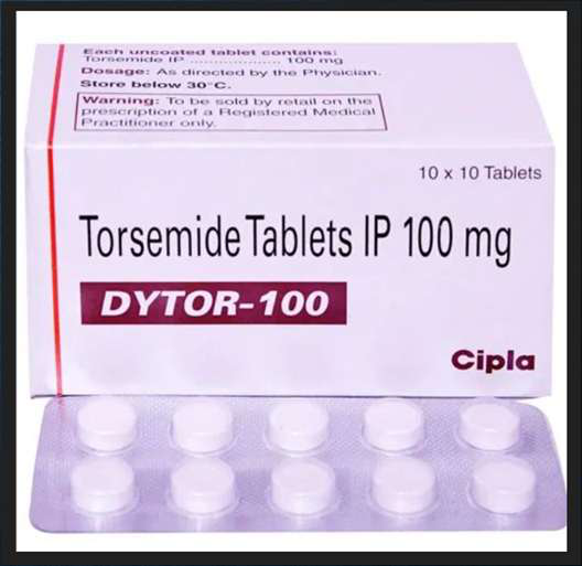 Torsemide box and blister pack