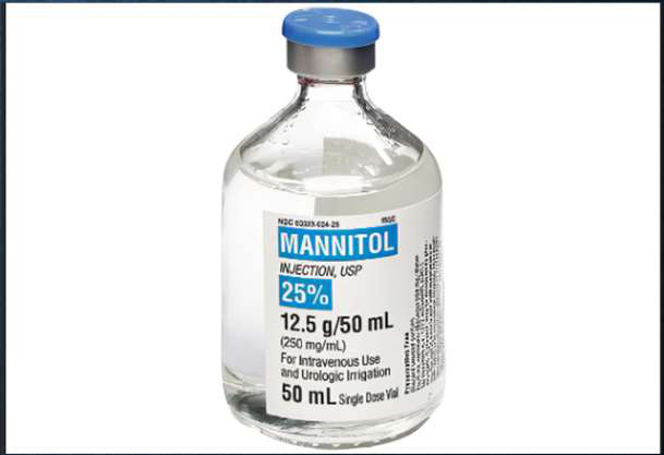 Bottle of MANNITOL INJECTION USP 25%