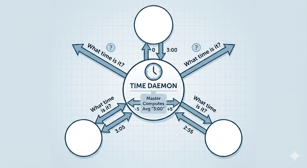 Diagram showing a central 'Time Daemon'
