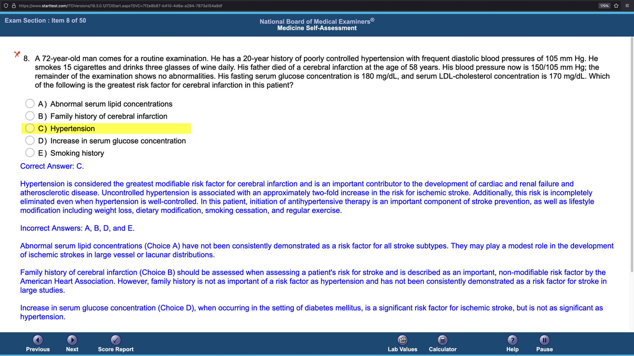 Cerebral Infarction Risk Factors
