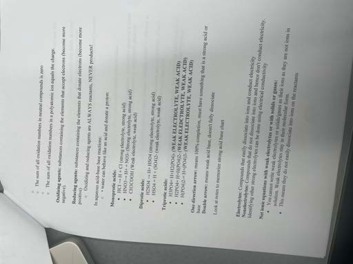 Acids, Bases, and Electrolytes