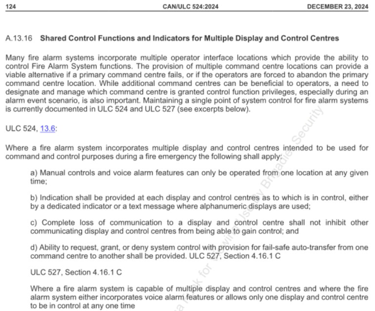 Shared control functions and indicators