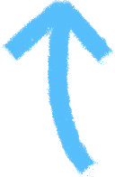 Illustration of a blue arrow pointing upwards.