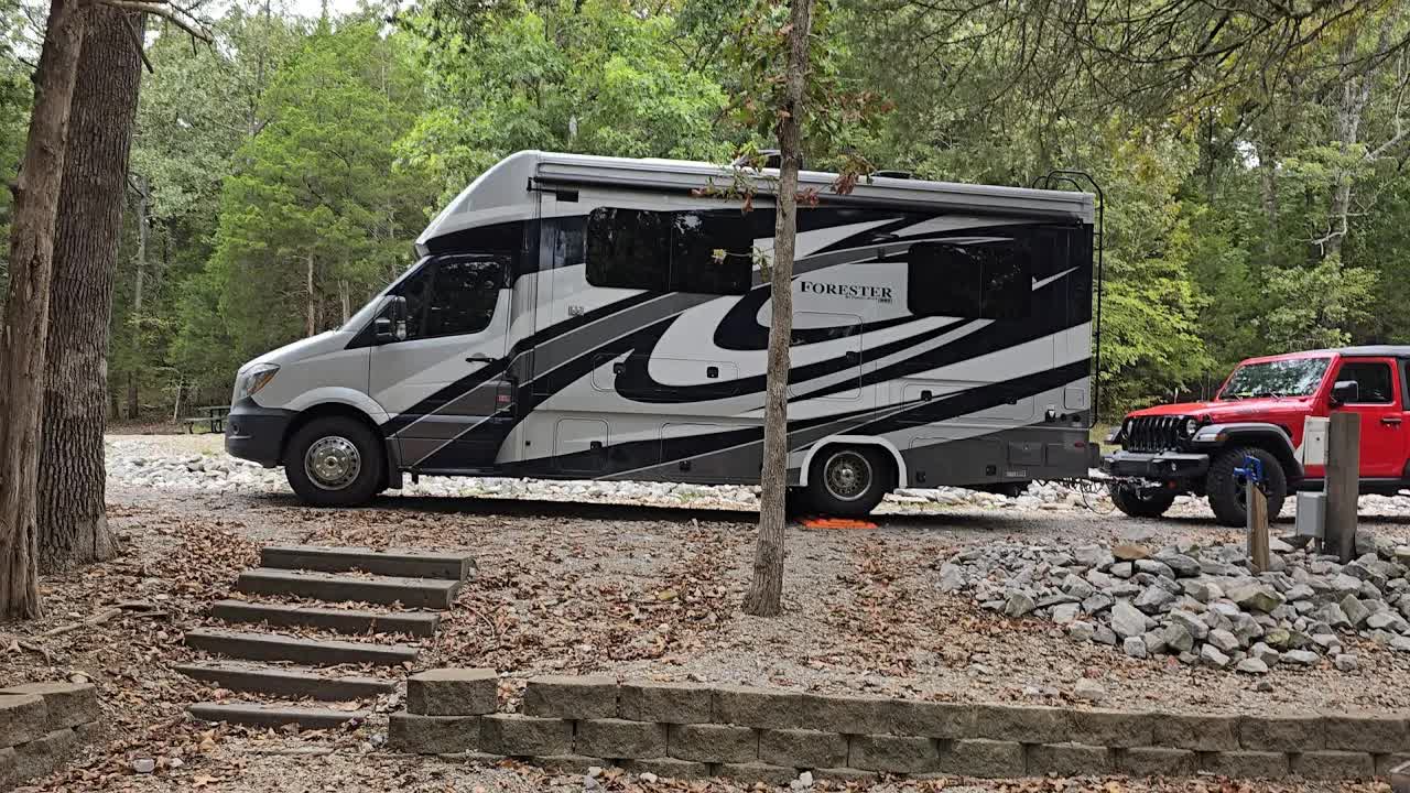 Departing Campground, Heading West Alone