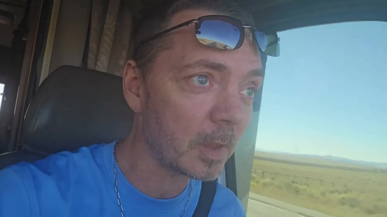 Long Drive Through Wyoming Toward Oregon Coast