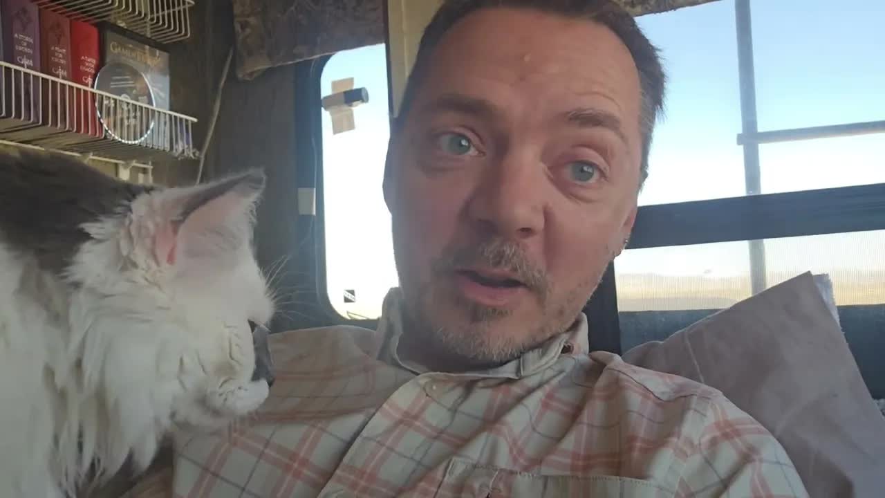 Traveling Through Nevada Desert Toward Oregon Coast