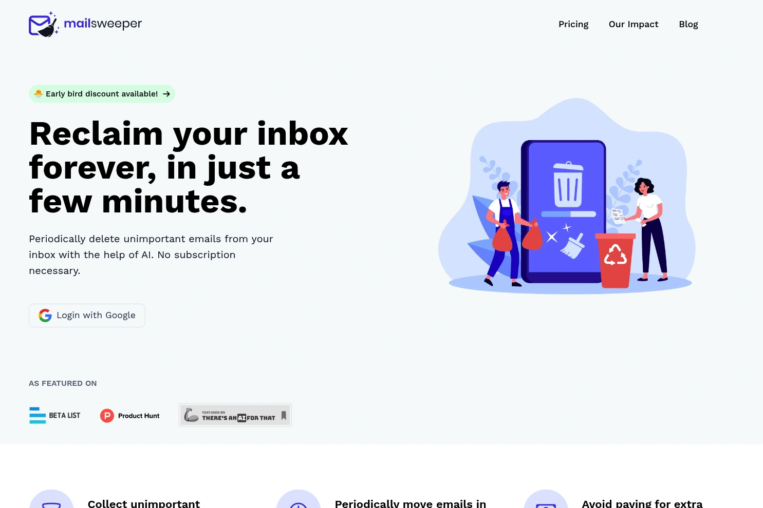 Preview of Mail Sweeper