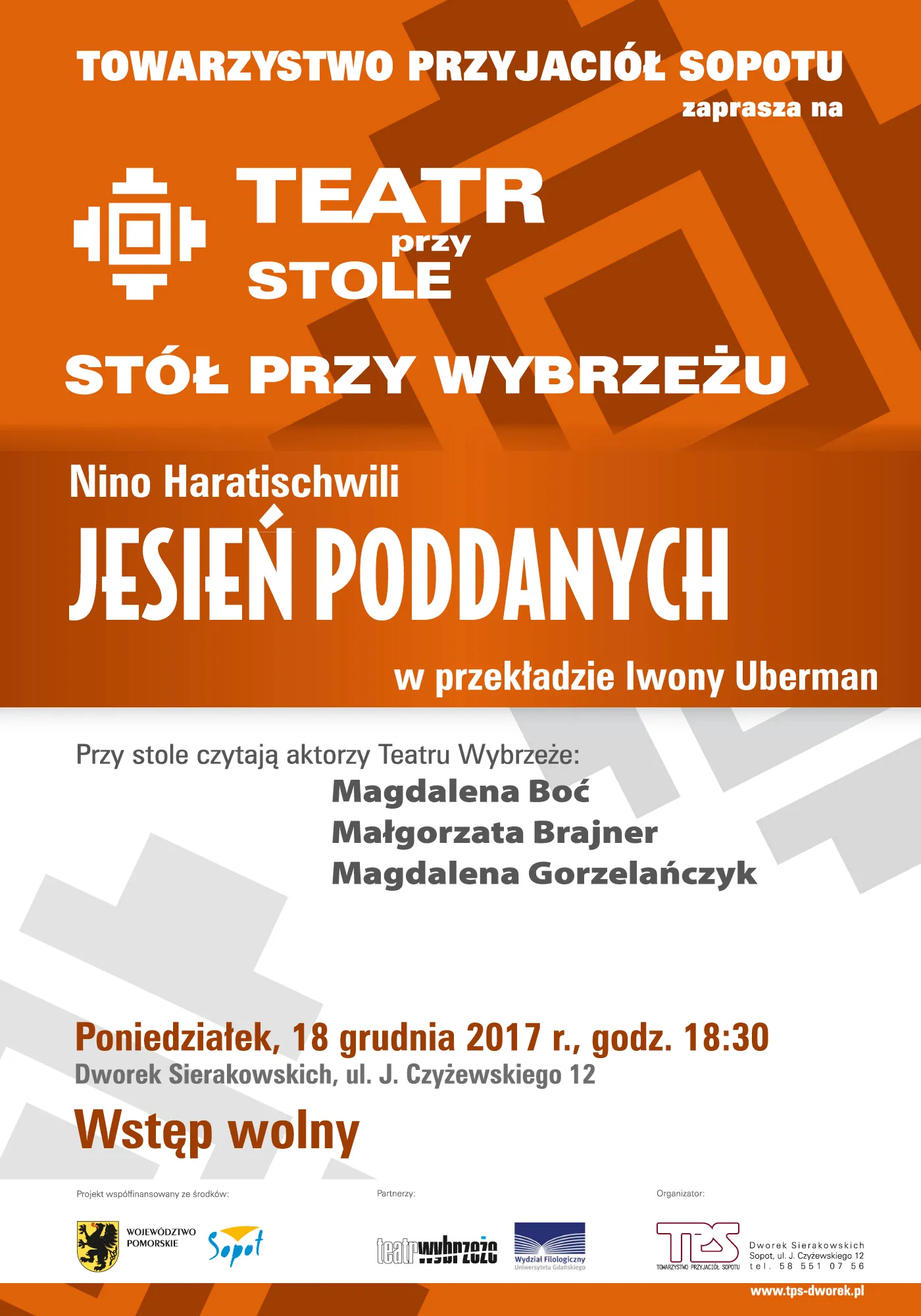 Dwunasta odsłona projektu Teatr przy Stole/Stół przy Wybrzeżu