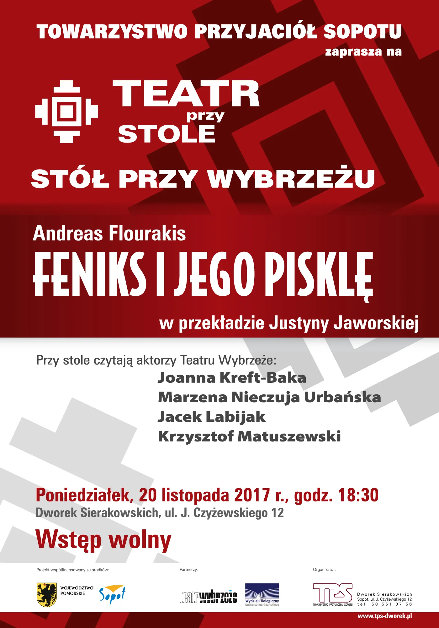Jedenasta odsłona projektu Teatr przy Stole/Stół przy Wybrzeżu