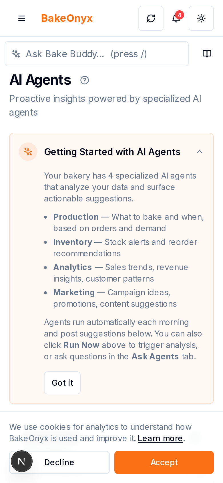AI Agents on mobile and iPad