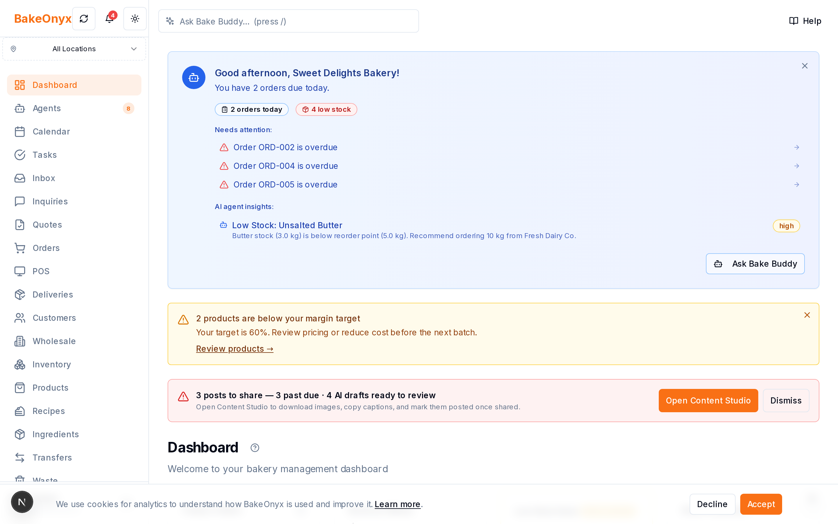 Bake Buddy AI Assistant in BakeOnyx