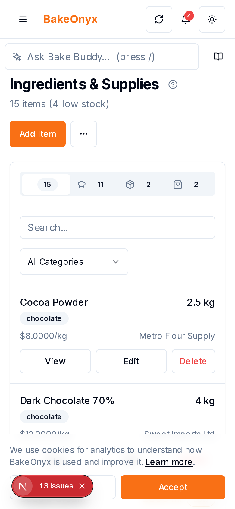 Inventory Tracking on mobile and iPad