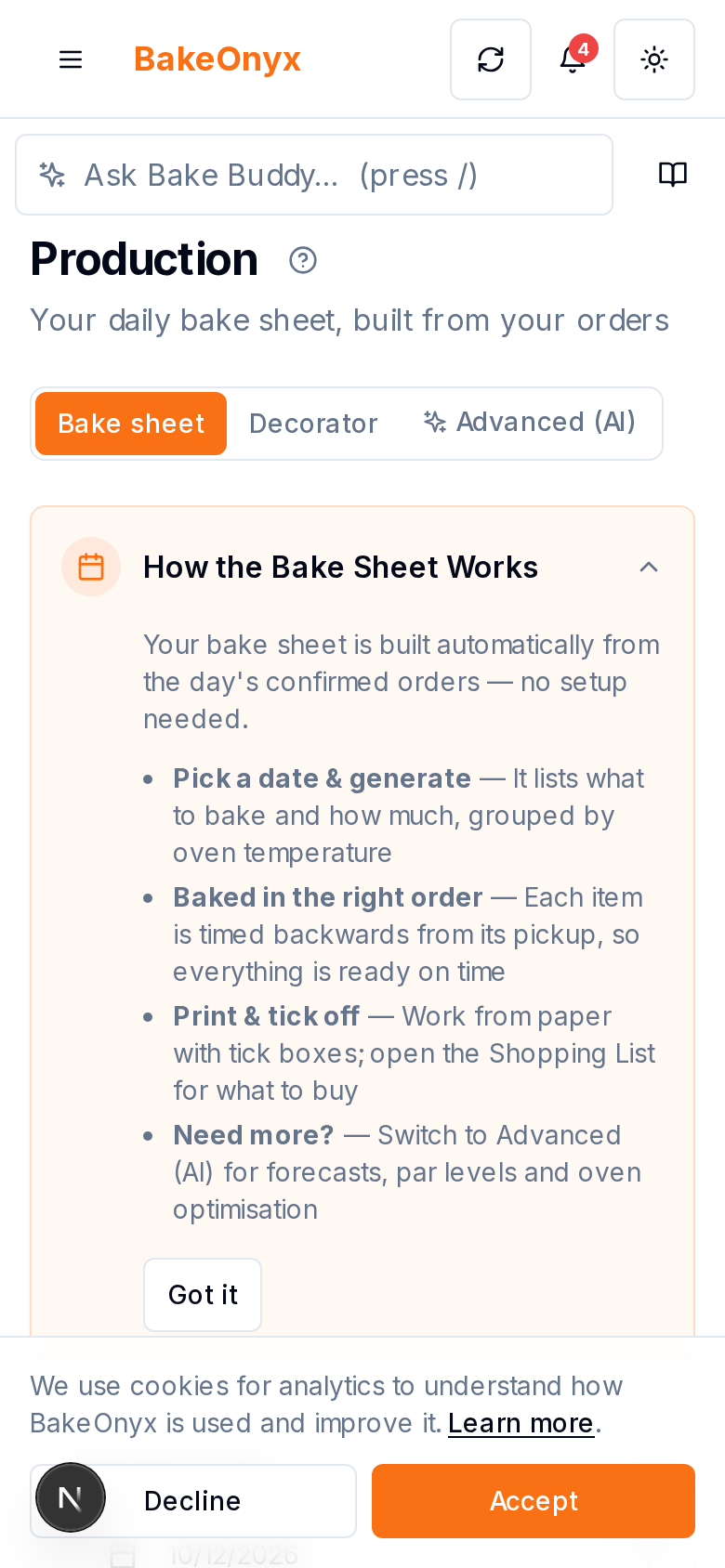 Production Scheduling on mobile and iPad