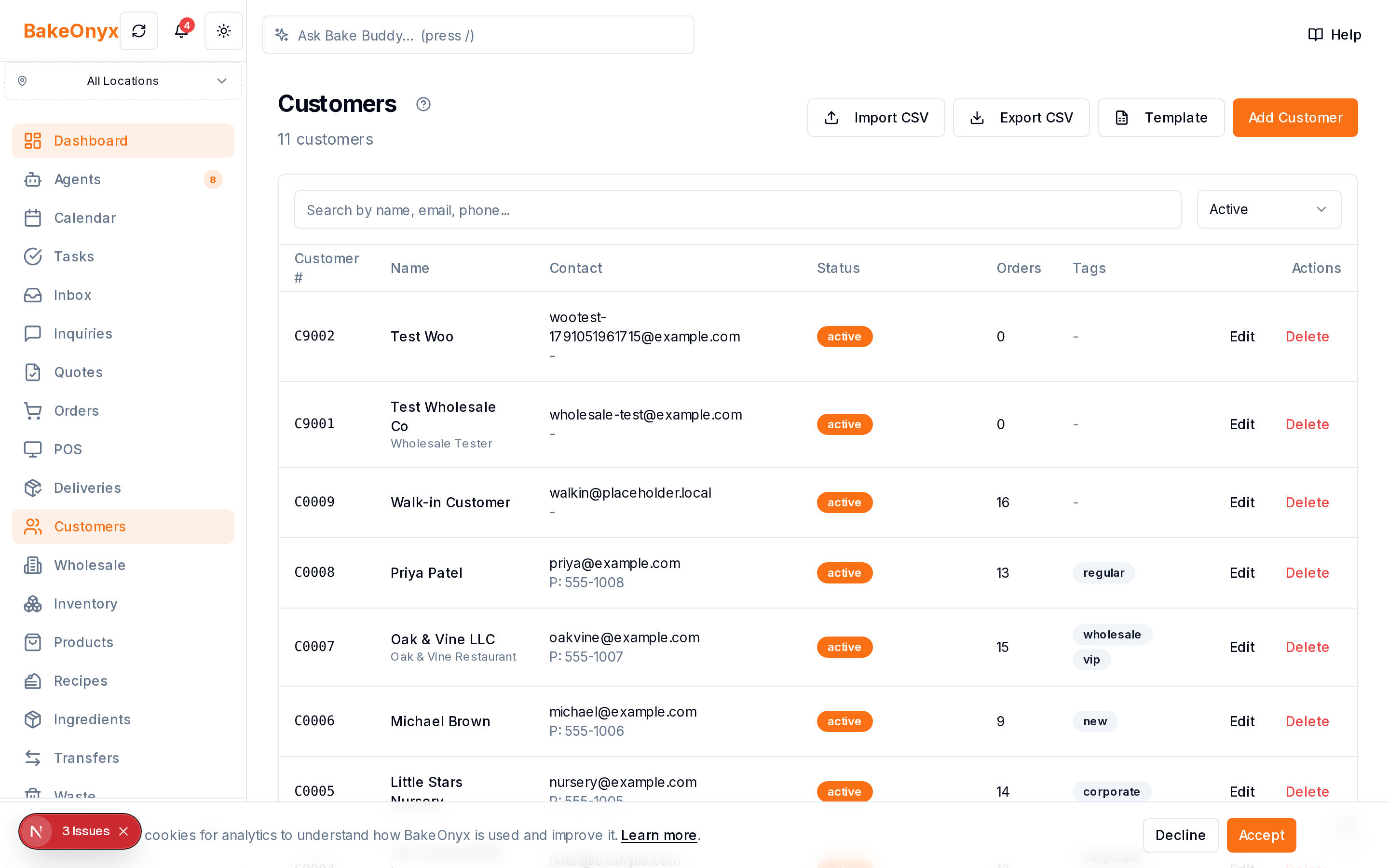 Wholesale Portal in BakeOnyx