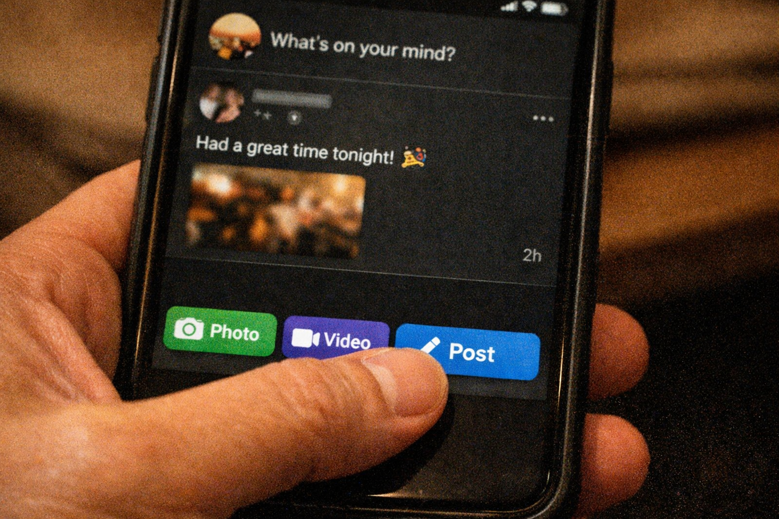 Close view of an adaptive app interface on a phone