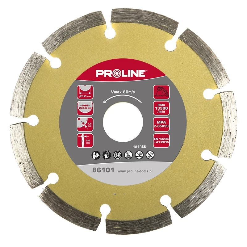 PROLINE Dimanta disks PSG 115x22mm betonam
