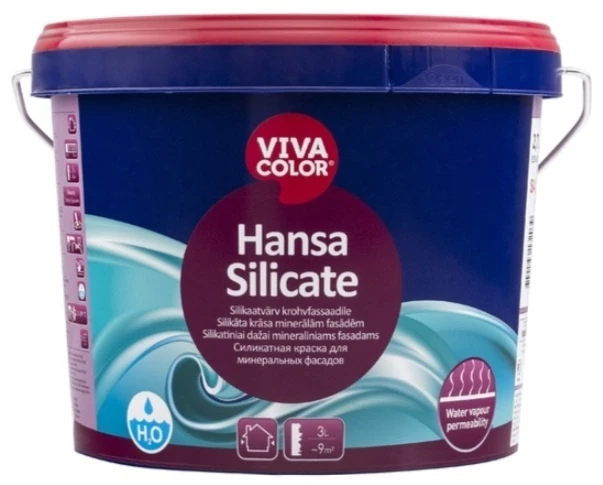 VIVACOLOR Fasāžu krāsa Vivacolor Hansa Silicate