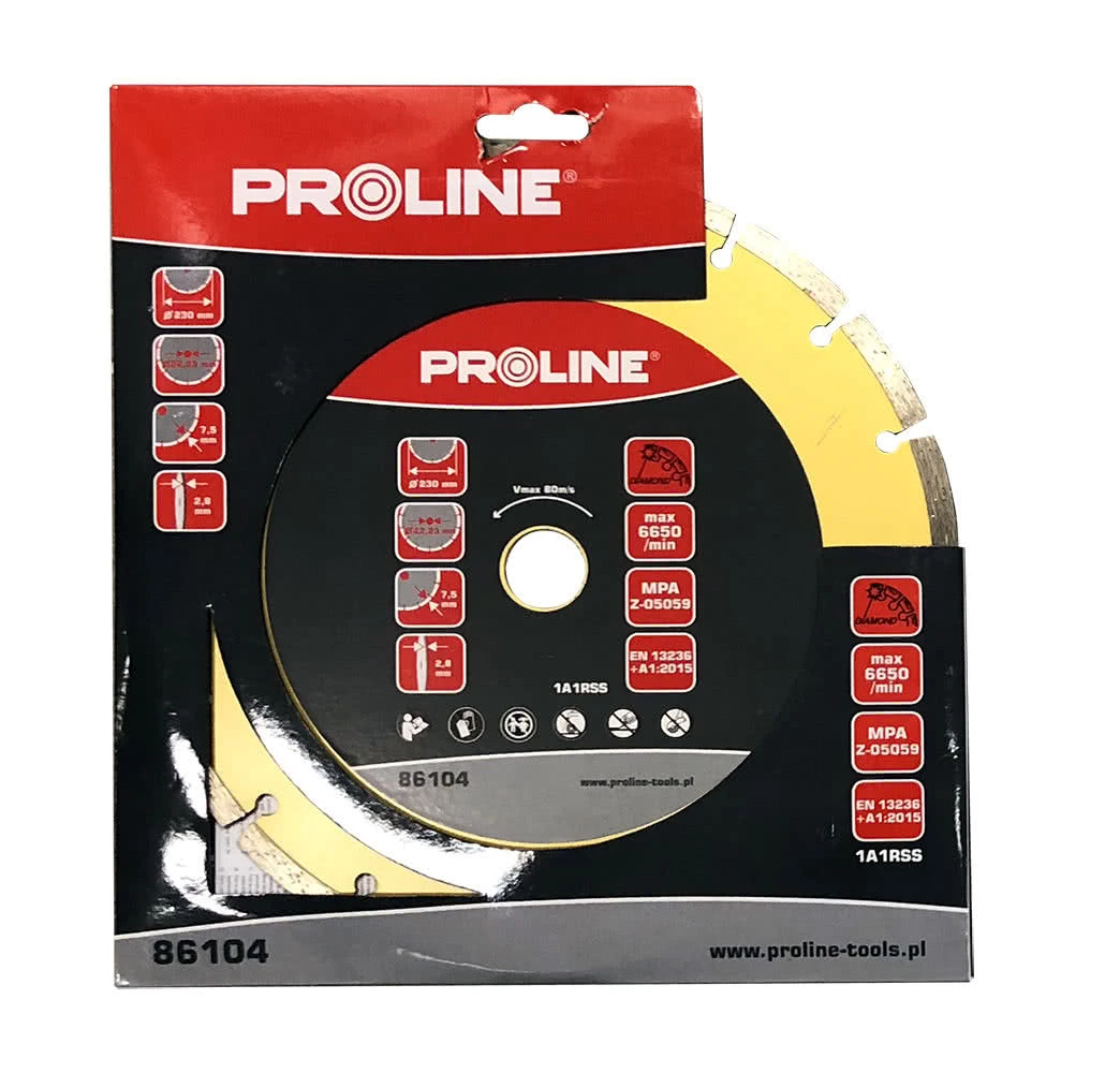 PROLINE Dimanta disks PSG 230x22mm betonam