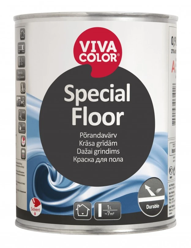 VIVACOLOR Grīdas krāsa Vivacolor, c-bāze, 9