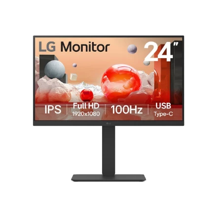 LG Monitors LG 24BA650-B. IPS-LCD. 100