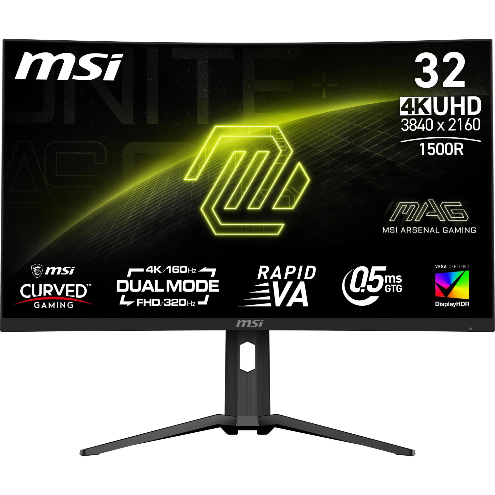 MSI LCD Monitor-MSI-MAG 321CUPDF-31.5"-Gaming/Curved/4K-Panel
