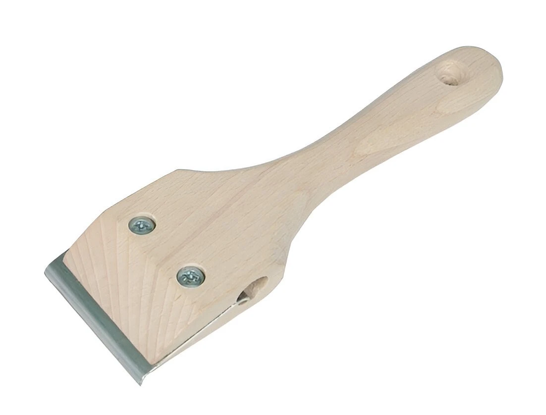 MEGA Skrāpis 60mm ar koka kātu