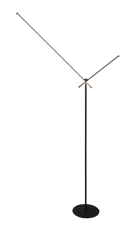 DOMOLETTI Stāvlampa led tanger 170cm melna