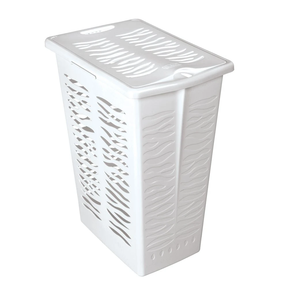 BRANQ Veļas grozs 30L Zebra balts