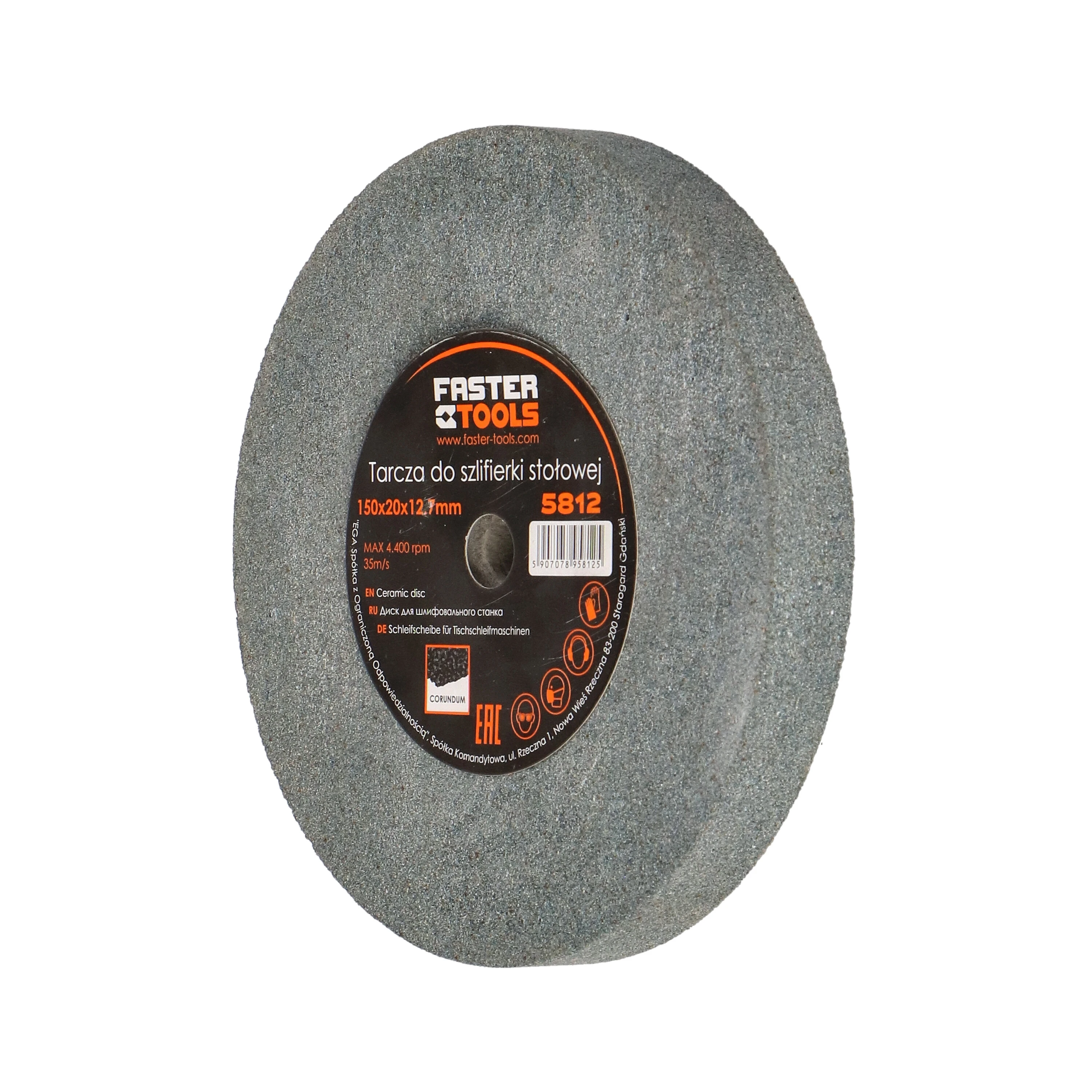 FASTER TOOLS Abrazīva slīpripa 150x20x12.7mm