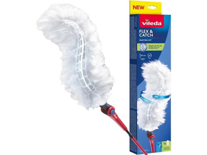 VILEDA Putekļu slota flex&catch garā +
