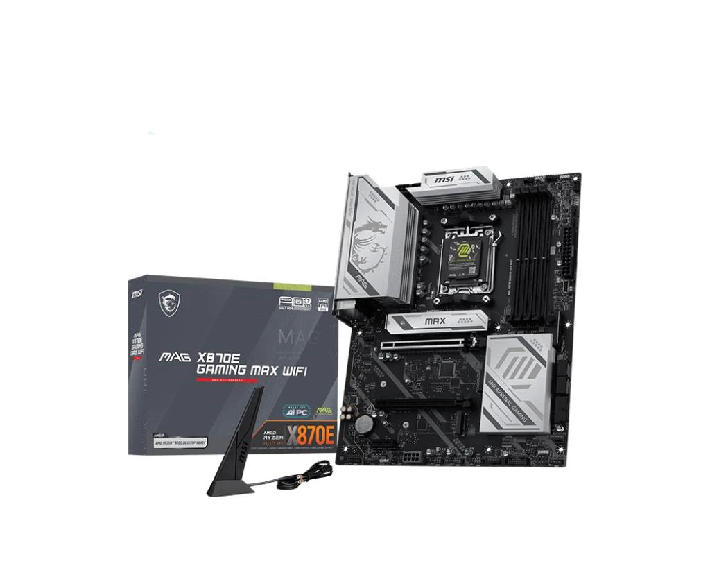 MSI Mainboard-MSI-AMD X870E-Socket AM5-ATX-RAM DDR5-SDRAM-4xSlots-Wi-Fi Yes-Bluetooth