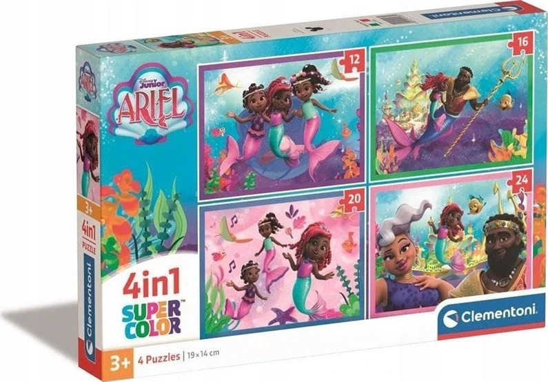 CLEMENTONI Puzle Clementoni Disney Ariel 4in1