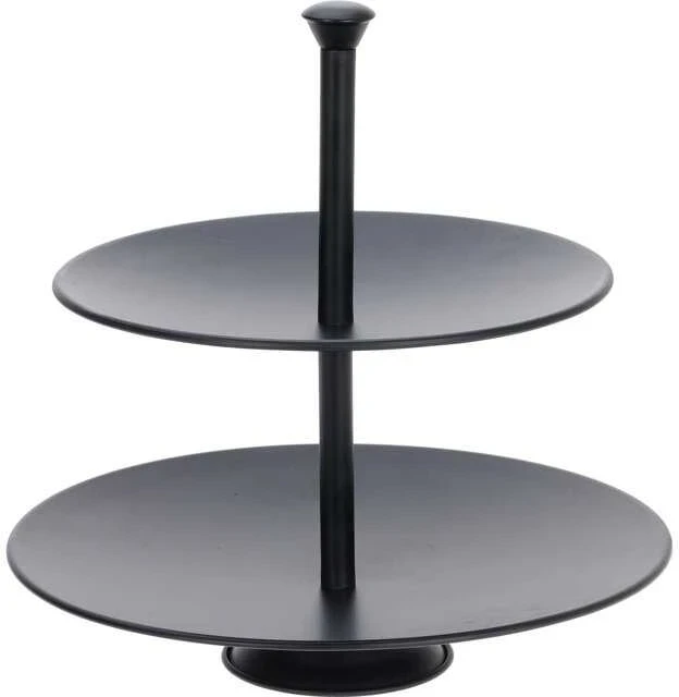 EXCELLENT HOUSEWARE Statīvs servēšanas 2stāvu melns
