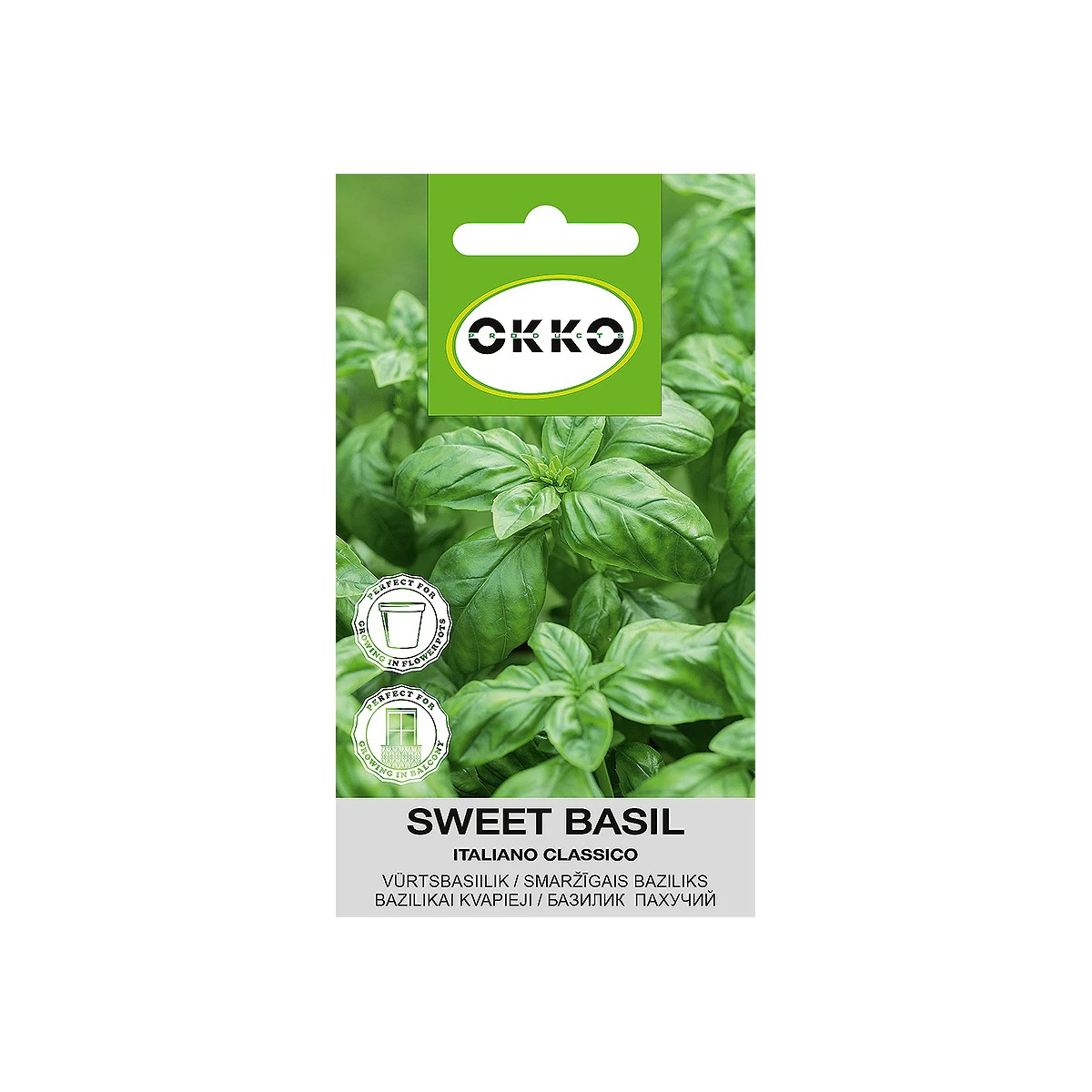 OKKO Sēklas Okko baziliki Italiano Classico