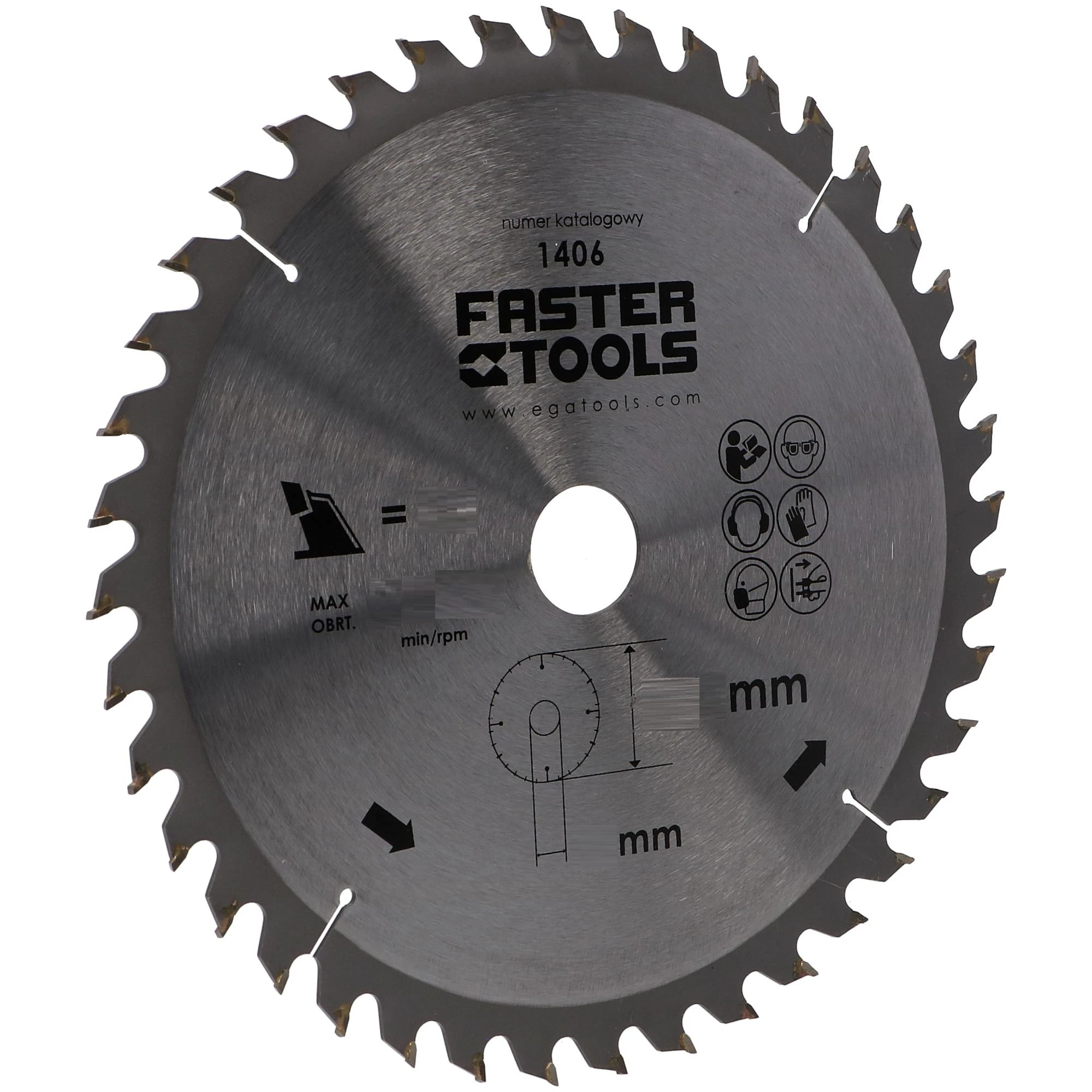 FASTER TOOLS Zāģripa D180 x 36z