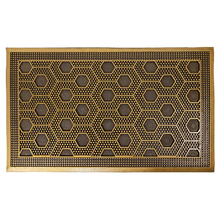 BESK Kājslauķis 45x75cm gumijas zelta brūns