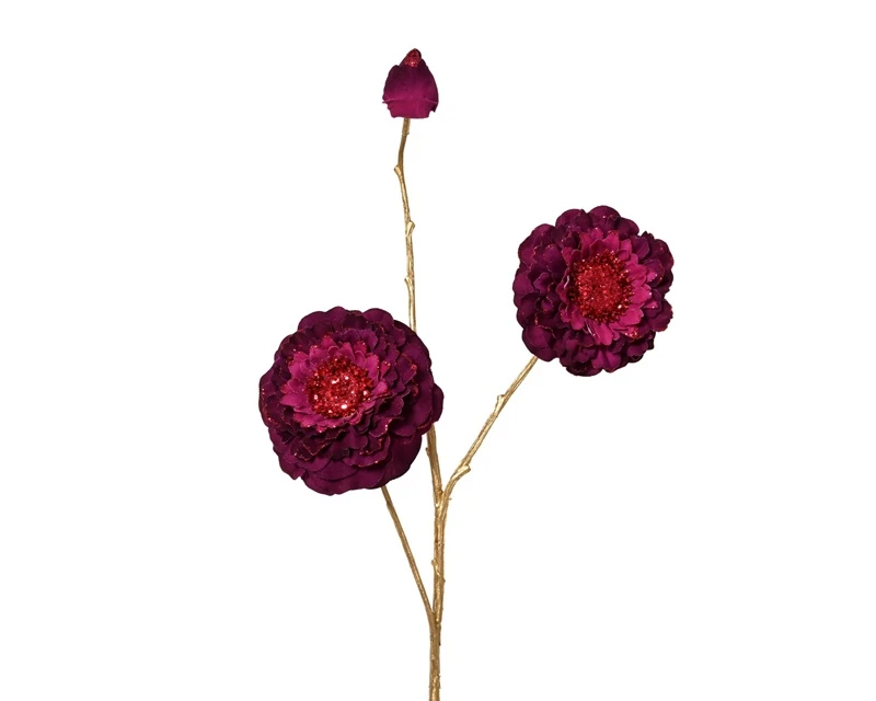 NONE Mākslīgie ziedi Decoris Zinnia. rozā