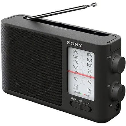 SONY Mobilais radiouztvērējs Sony ICF-506, melna