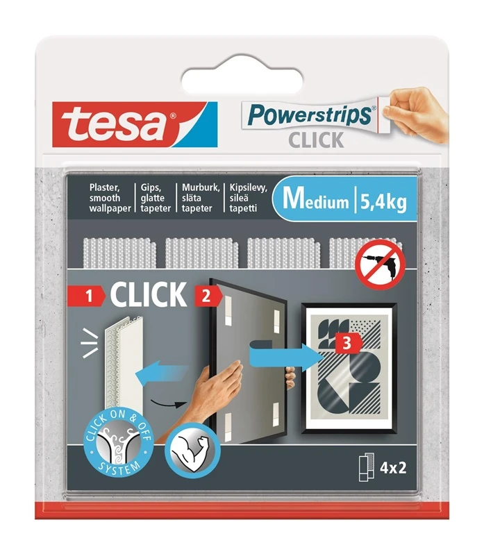 TESA Līmlente Tesa Power-Strips 77721, divpusējs