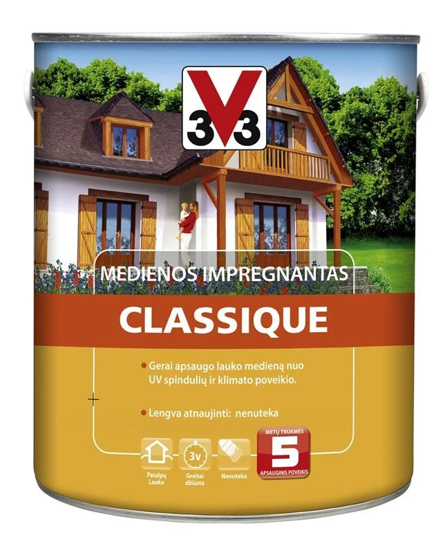 V33 Koksnes impregnants V33 Classique, priedes