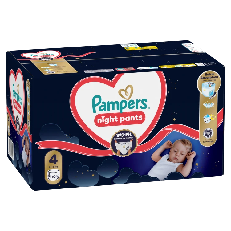 PAMPERS Pampers Night Pants Autiņbiksītes, 4